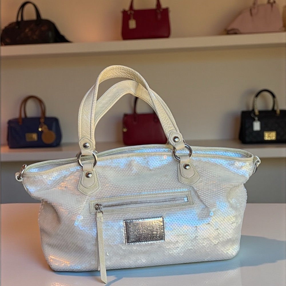 Coach Poppy Sequin Signature Rocker Rare Limited Edition